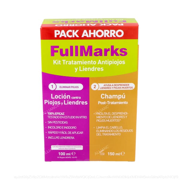 Full Marks Kit Loción Antipiojos + Champú