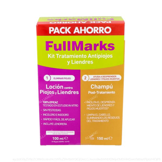 Full Marks Kit Loción Antipiojos + Champú