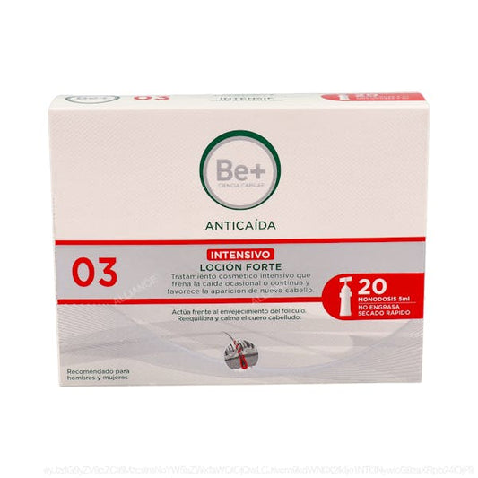 BE+ ANTICAIDA LOCION FORTE 20X5 ML - Terapia de Choque