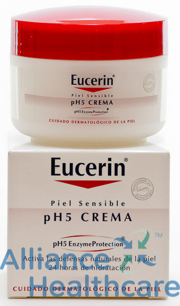 Eucerin PH5 Crema 75 ML Tarro, cuidado intensivo para zonas secas