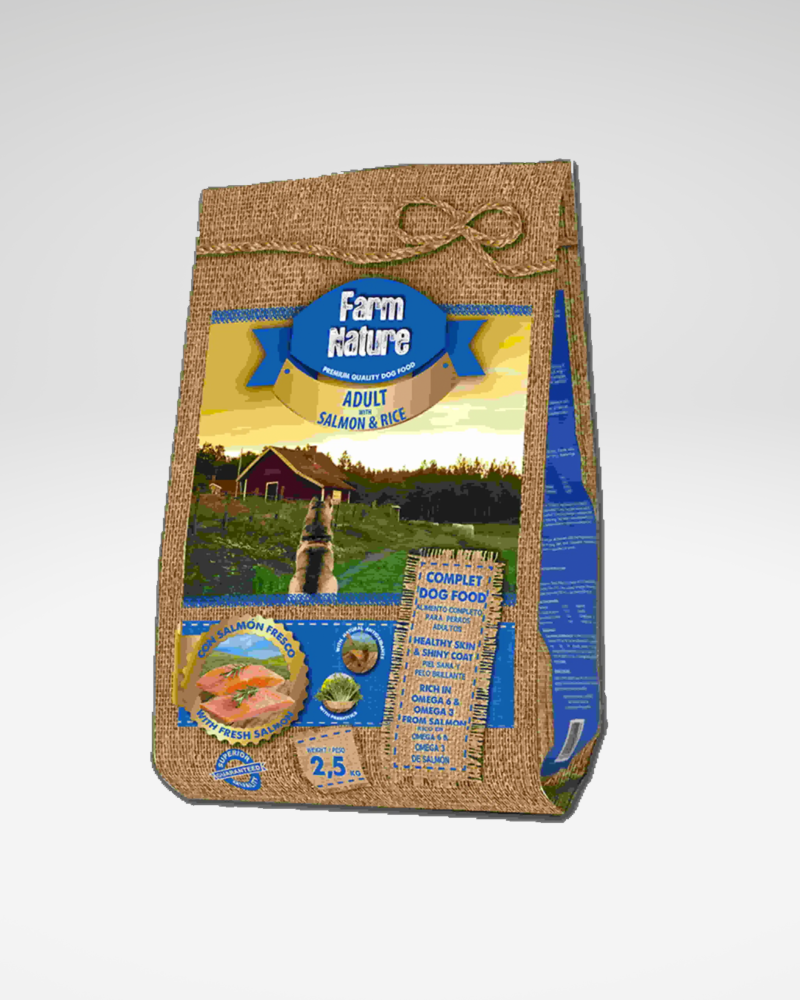 Recette pour chien adulte FN Saumon avec riz 2,5 kg.